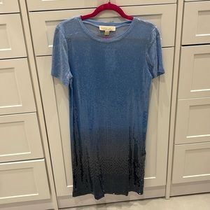 Michael Kore size small blue sequin dress